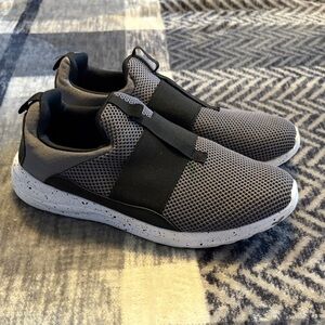 Avia Kids Charcoal and Black Slip-On Sneakers